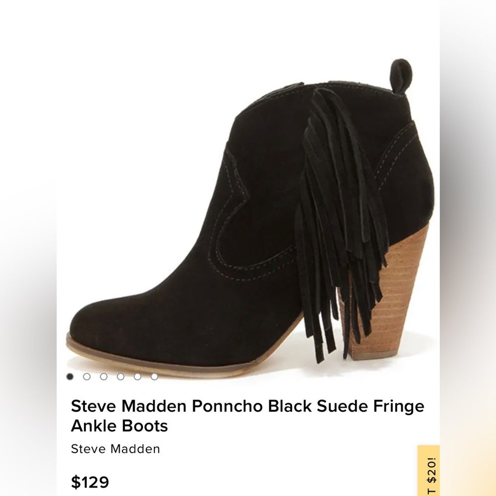 Steve Madden fringe ankle boots - Picture 7 of 7